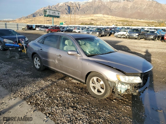 2007 Hyundai Azera GLS with VIN KMHFC46D67A226840, listed as a Copart auction lot 80347184 with 234,966 mi miles and Salvage Title. Bid and sale history available at carsss.com. Image 4.