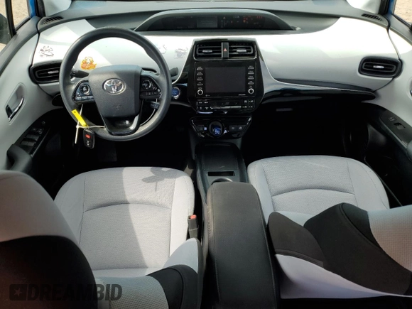 2022 Toyota Prius L Eco with VIN JTDKAMFU4N3159035, listed as a Copart auction lot 54347635 with 59,704 mi miles and Salvage title. Bid and sale history available at DreamBid. Image 8.