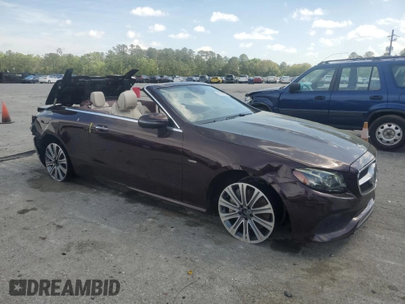 2018 Mercedes-Benz E 400 with VIN WDD1K6GB5JF023528, listed as a Copart auction lot 51788255 with 60,605 mi miles and Salvage title. Bid and sale history available at DreamBid. Image 4.