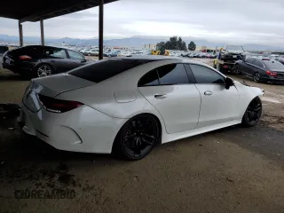 2019 Mercedes-Benz CLS with VIN WDD2J6BB2KA027923, listed as a Copart auction lot 84757884 with 111,984 mi miles and Salvage Title. Bid and sale history available at carsss.com. Image 3.