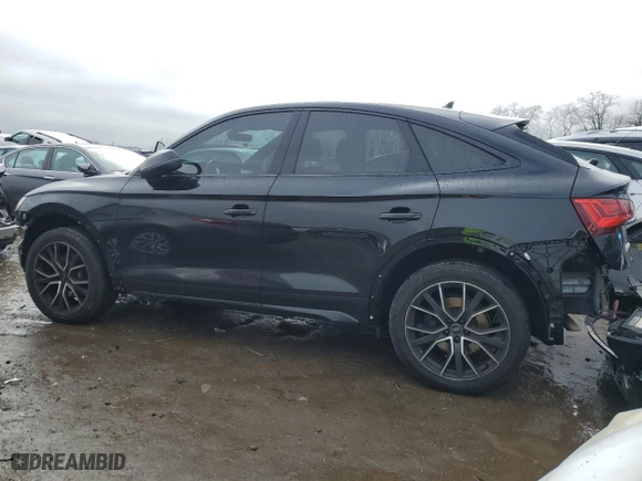 2023 Audi SQ5 Sportback Premium Plus with VIN WA124AFY6P2169321, listed as a Copart auction lot 45090115 with 23,831 mi miles and Salvage Title. Bid and sale history available at carsss.com. Image 2.