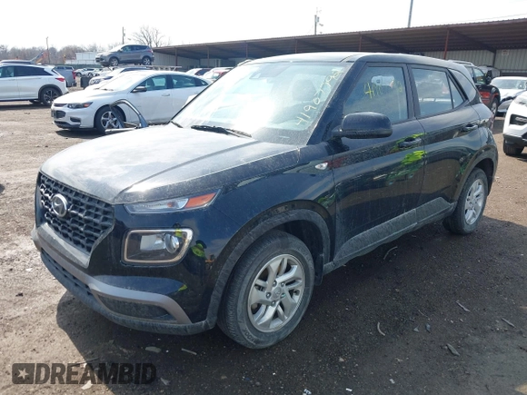 2022 Hyundai Venue SE with VIN KMHRB8A39NU198646, listed as a IAAI auction lot 41907792 with 24,131 mi miles and . Bid and sale history available at DreamBid. Image 2.