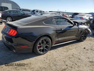 2022 Ford Mustang Mach 1 with VIN 1FA6P8R08N5555446, listed as a Copart auction lot 53300445 with 66,139 mi miles and Salvage title. Bid and sale history available at DreamBid. Image 3.