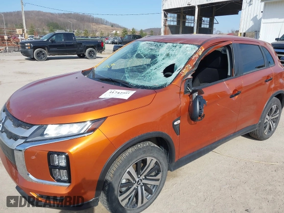 2020 Mitsubishi Outlander Sport ES 2.0 with VIN JA4AR3AU3LU023065, listed as a IAAI auction lot 41742981 with 25,642 mi miles. Bid and sale history available at carsss.com. Image 6.