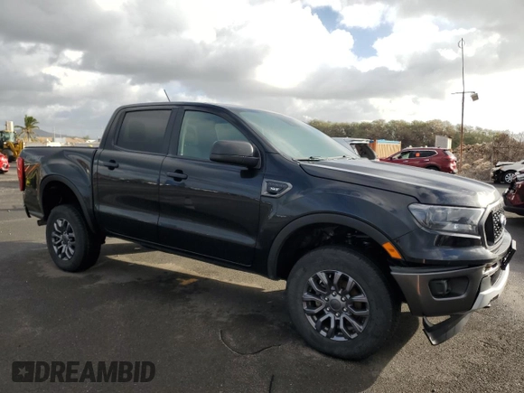 2021 Ford Ranger XL with VIN 1FTER4FH9MLE04113, listed as a Copart auction lot 43387205 with 16,748 mi miles and Salvage Title. Bid and sale history available at carsss.com. Image 4.