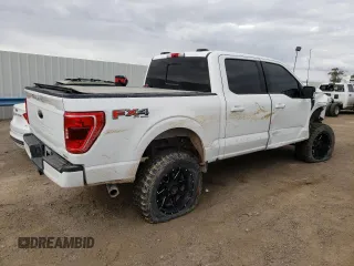 2021 Ford F-150 XL with VIN 1FTFW1E51MFB62435, listed as a Copart auction lot 54403394 with 0 mi miles and Salvage Title. Bid and sale history available at carsss.com. Image 3.