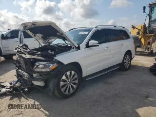 2017 Mercedes-Benz GLS 450 z VIN 4JGDF6EE4HA909349, wystawiony jako Copart lot #55535535 z przebiegiem 57 360 mil mil oraz Szkoda całkowita • Salvage title. Historia ofert i sprzedaży dostępna na DreamBid. Obrazek 1.