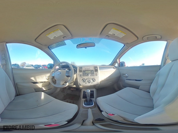 2007 Nissan Versa 1.8 S with VIN 3N1BC11E37L420609, listed as a Copart auction lot 85940874 with 112,342 mi miles and Salvage Title. Bid and sale history available at carsss.com. Image 13.