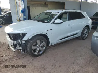 2019 Audi e-tron Prestige z VIN WA1VAAGEXKB014256, wystawiony jako Copart lot #51510555 z przebiegiem 13 692 mil mil oraz Szkoda całkowita • Salvage title. Historia ofert i sprzedaży dostępna na DreamBid. Obrazek 1.