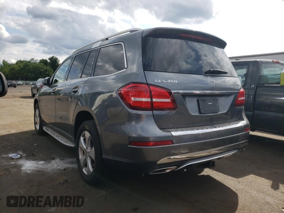 2017 Mercedes-Benz GLS 450 with VIN 4JGDF6EE5HA981130, listed as a Copart auction lot 68525144 with Not Provided miles and Salvage Title. Bid and sale history available at DreamBid. Image 2.