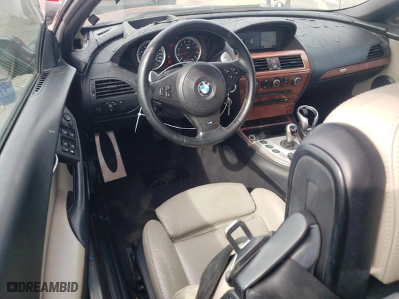 2007 BMW 6 Series M6 with VIN WBSEK93527CY78915, listed as a Copart auction lot 66752574 with 72,320 mi miles and Clean Title. Bid and sale history available at carsss.com. Image 8.