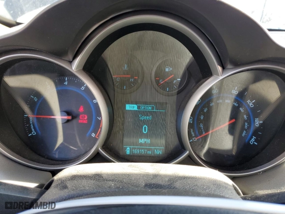 2014 Chevrolet Cruze LS with VIN 1G1PB5SG3E7290287, listed as a Copart auction lot 47587835 with 169,157 mi miles and Non Repairable. Bid and sale history available at carsss.com. Image 9.
