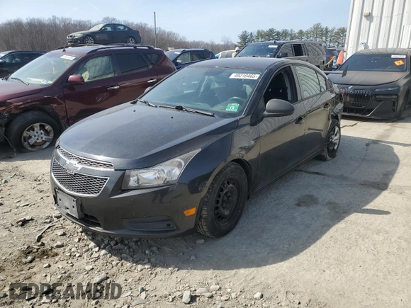 2014 Chevrolet Cruze LS with VIN 1G1PA5SG7E7256100, listed as a Copart auction lot 49210465 with Not Provided miles and Salvage Title. Bid and sale history available at carsss.com. Image 1.