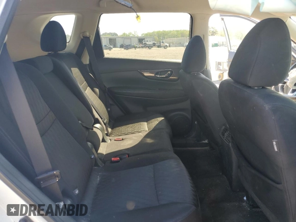 2017 Nissan Rogue SV with VIN 5N1AT2MT2HC887215, listed as a Copart auction lot 52253345 with 80,500 mi miles and Salvage Title. Bid and sale history available at carsss.com. Image 10.