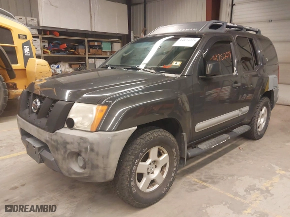 2005 Nissan Xterra S with VIN 5N1AN08W55C652001, listed as a IAAI auction lot 41875229 with 223,022 mi miles. Bid and sale history available at carsss.com. Image 2.