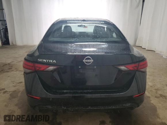 2025 Nissan Sentra SV with VIN 3N1AB8CV8SY208224, listed as a Copart auction lot 54185175 with 7,901 mi miles and Salvage Title. Bid and sale history available at carsss.com. Image 6.