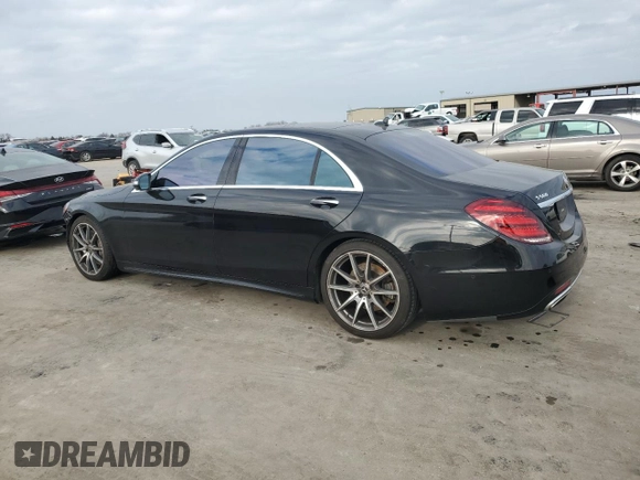 2018 Mercedes-Benz S 560 with VIN WDDUG8DB0JA421872, listed as a Copart auction lot 44194975 with 73,566 mi miles and Salvage Title. Bid and sale history available at carsss.com. Image 2.