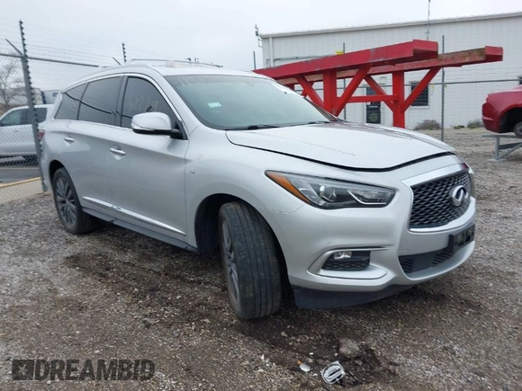 2016 Infiniti QX60 with VIN 5N1AL0MM8GC518533, listed as a IAAI auction lot 41947606 with 100,185 mi miles and . Bid and sale history available at DreamBid. Image 1.