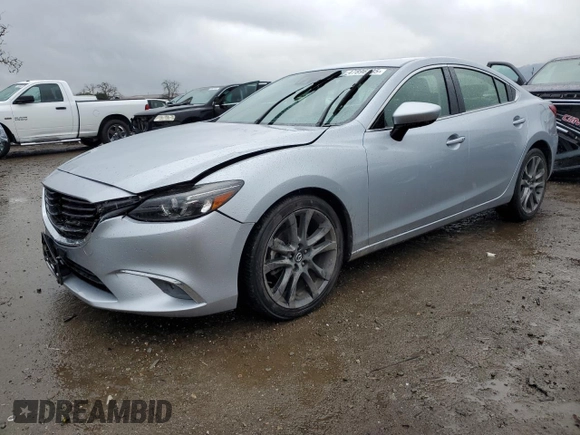 2016 Mazda Mazda6 i Grand Touring with VIN JM1GJ1W53G1487851, listed as a Copart auction lot 47896135 with 70,165 mi miles and Salvage Title. Bid and sale history available at carsss.com. Image 1.