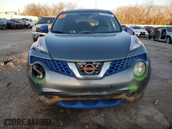 2015 Nissan Juke SV with VIN JN8AF5MR9FT509461, listed as a Copart auction lot 47479255 with 133,204 mi miles and Salvage Title. Bid and sale history available at carsss.com. Image 5.