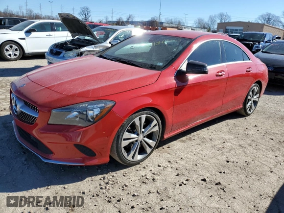 2017 Mercedes-Benz CLA with VIN WDDSJ4EB6HN436864, listed as a Copart auction lot 40863233 with 99,349 mi miles. Bid and sale history available at carsss.com. Image 1.