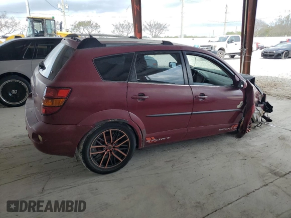 2006 Pontiac Vibe with VIN 5Y2SL65806Z457672, listed as a Copart auction lot 52134345 with Not Provided miles and Salvage Title. Bid and sale history available at DreamBid. Image 3.