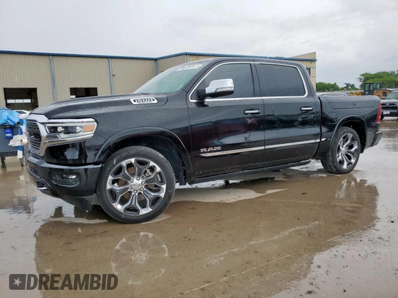 2022 Ram 1500 Limited with VIN 1C6SRFHTXNN400438, listed as a Copart auction lot 58592635 with 17,390 mi miles and Salvage title. Bid and sale history available at DreamBid. Image 1.