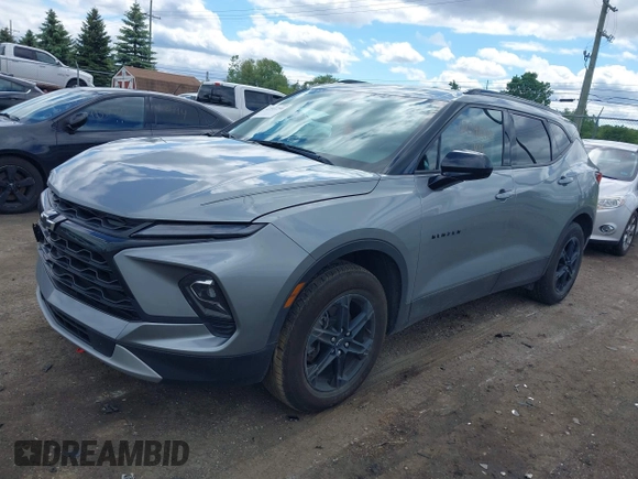 2024 Chevrolet Blazer LT with VIN 3GNKBCR48RS203810, listed as a IAAI auction lot 42341290 with 19,491 mi miles and . Bid and sale history available at DreamBid. Image 2.