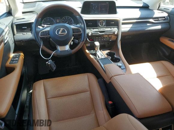 2021 Lexus RX with VIN JTJHZKFA6M2032933, listed as a Copart auction lot 49465265 with 26,280 mi miles and Salvage Title. Bid and sale history available at carsss.com. Image 8.