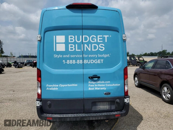 2020 Ford Transit Cargo with VIN 1FTBR1X87LKB58859, listed as a Copart auction lot 61063065 with 111,747 mi miles and Salvage title. Bid and sale history available at DreamBid. Image 6.