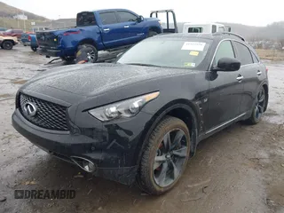 2017 Infiniti QX70 with VIN JN8CS1MW0HM415145, listed as a IAAI auction lot 41557578 with 42,502 mi miles and . Bid and sale history available at DreamBid. Image 18.