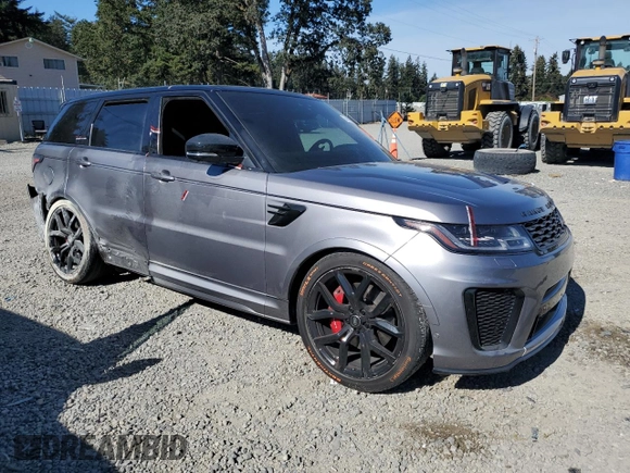 2020 Land Rover Range Rover Sport SVR with VIN SALWZ2RE0LA731657, listed as a Copart auction lot 74499814 with 28,663 mi miles and Salvage Title. Bid and sale history available at carsss.com. Image 4.