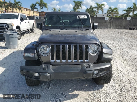 2021 Jeep Gladiator Overland z VIN 1C6HJTFG0ML574762, wystawiony jako Copart lot #54728225 z przebiegiem 32 284 mil mil oraz Szkoda całkowita • Salvage title. Historia ofert i sprzedaży dostępna na DreamBid. Obrazek 5.