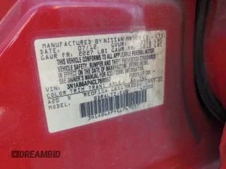2012 Nissan Sentra SR z VIN 3N1AB6AP4CL769057, wystawiony jako Copart lot #60597895 z przebiegiem 126 599 mil mil oraz Szkoda całkowita • Salvage title. Historia ofert i sprzedaży dostępna na DreamBid. Obrazek 12.