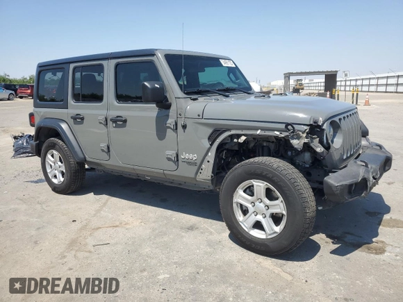 2021 Jeep Wrangler Unlimited Sport S z VIN 1C4HJXDN7MW527762, wystawiony jako Copart lot #54991125 z przebiegiem 83 382 mil mil oraz Szkoda całkowita • Salvage title. Historia ofert i sprzedaży dostępna na DreamBid. Obrazek 4.