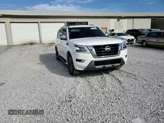 2021 Nissan Armada Platinum with VIN JN8AY2CC7M9148294, listed as a Copart auction lot 70043814 with 48,105 mi miles and Salvage Title. Bid and sale history available at carsss.com. Image 15.