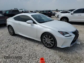 2015 Lexus RC 350 F Sport with VIN JTHHE5BCXF5000574, listed as a Copart auction lot 55218575 with 96,835 mi miles and Salvage title. Bid and sale history available at DreamBid. Image 4.