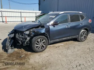 2015 Nissan Rogue SL with VIN 5N1AT2MV2FC811914, listed as a Copart auction lot 50463645 with 102,049 mi miles and Salvage Title. Bid and sale history available at carsss.com. Image 1.