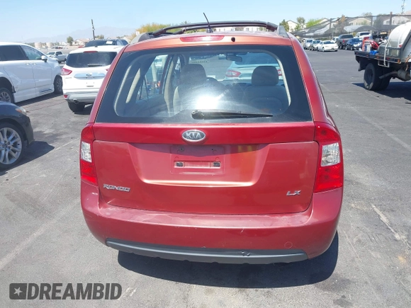 2008 Kia Rondo EX with VIN KNAFG525387174835, listed as a IAAI auction lot 42011406 with 138,656 mi miles. Bid and sale history available at carsss.com. Image 14.