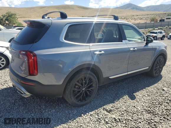 2020 Kia Telluride SX with VIN 5XYP5DHC2LG061953, listed as a Copart auction lot 62049085 with 77,410 mi miles and Salvage title. Bid and sale history available at DreamBid. Image 3.