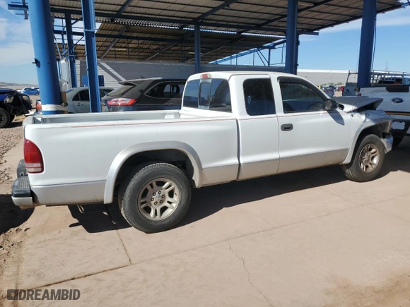 2004 Dodge Dakota SLT with VIN 1D7GL42K14S527380, listed as a Copart auction lot 79564474 with 150,389 mi miles and Salvage Title. Bid and sale history available at carsss.com. Image 3.