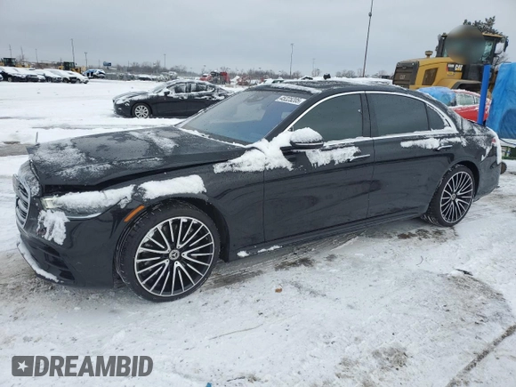 2021 Mercedes-Benz S 580 z VIN W1K6G7GB1MA042303, wystawiony jako Copart lot #45225205 z przebiegiem 25 028 mil mil oraz Czysty tytuł • Clean title. Historia ofert i sprzedaży dostępna na DreamBid. Obrazek 1.