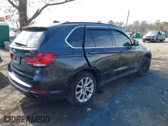 2014 BMW X5 xDrive35i with VIN 5UXKR0C55E0K47655, listed as a IAAI auction lot 41643776 with 154,380 mi miles. Bid and sale history available at carsss.com. Image 4.