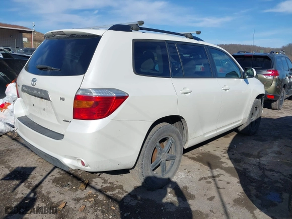 2009 Toyota Highlander with VIN JTEES41A092128461, listed as a IAAI auction lot 41510083 with 222,952 mi miles. Bid and sale history available at carsss.com. Image 4.