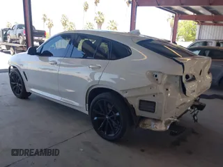 2024 BMW X4 xDrive30i with VIN 5UX33DT00R9U63349, listed as a IAAI auction lot 42322299 with 23,526 mi miles and . Bid and sale history available at DreamBid. Image 3.