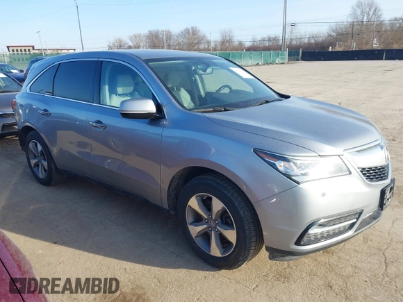 2016 Acura MDX with VIN 5FRYD4H25GB062542, listed as a IAAI auction lot 41720963 with 133,711 mi miles. Bid and sale history available at carsss.com. Image 1.
