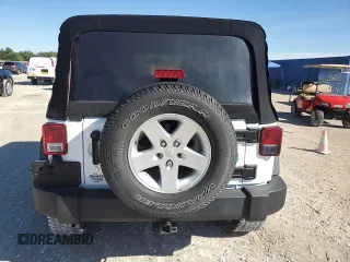 2018 Jeep Wrangler JK Unlimited Sport S with VIN 1C4BJWDG1JL863471, listed as a Copart auction lot 80712944 with 81,657 mi miles and Salvage Title. Bid and sale history available at carsss.com. Image 6.