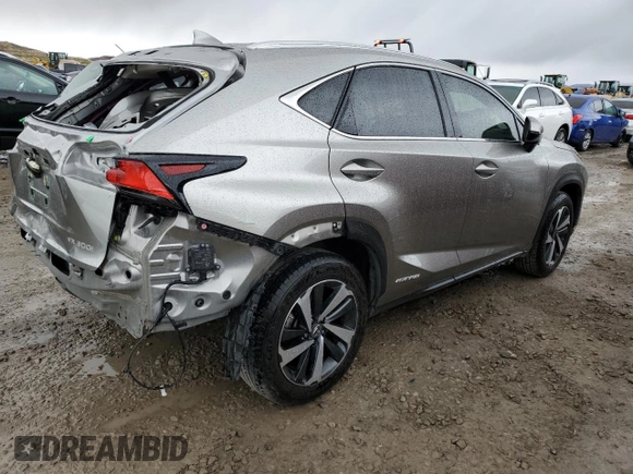 2021 Lexus NX with VIN JTJGJRDZ1M2149890, listed as a Copart auction lot 47413615 with 50,243 mi miles and Salvage Title. Bid and sale history available at carsss.com. Image 3.
