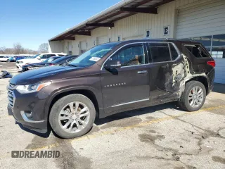 2019 Chevrolet Traverse RS with VIN 1GNEVJKWXKJ141872, listed as a Copart auction lot 47965435 with 64,912 mi miles and Salvage Title. Bid and sale history available at carsss.com. Image 1.