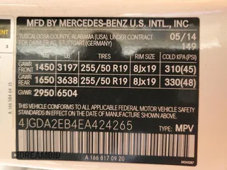 2014 Mercedes-Benz M 350 with VIN 4JGDA2EB4EA424265, listed as a Copart auction lot 88781845 with 172,595 mi miles and Clean title. Bid and sale history available at DreamBid. Image 13.